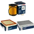 Produktbild: BOSCH Inspektionspaket Ölfilter Luftfilter Innenraumfilter für BMW 1er 116i