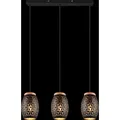 Produktbild: Trio R31573080 Pendelleuchte Bidar 3x28W | E27 | IP20 - höhenverstellbar, schwarz/gold