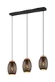Produktbild: Trio Leuchten Pendelleuchte Bidar 3xE27, schwarz, gold
