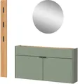 Produktbild: GERMANIA Garderoben-Set GW-Ameca, (Set, 3-St), mit Mehrzweckschrank, Spiegel und Garderobenpaneel, geringe Tiefe