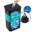 Produktbild: EASYmaxx Flaschenkorb Pfandflaschen-Sammelbehälter 100l schwarz, 100 l, inkl. 2 Beuteln mit Tragegriffen und Zugbändern