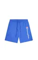 Produktbild: Champion Legacy Icons Beachshorts - Crinkle Taslon Contrast Logo Bermuda Shorts, Blue Jeans, M Herren SS24, Jeansblau, Medium