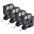 Produktbild: 4x kompatibel für Dymo Rhino 18055 Schrumpfschlauch-Kabeletiketten Industrie ...