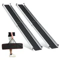 Produktbild: gardhom Rollstuhlrampe 120/213cm für Treppen, Teleskoprampe Rollstuhl