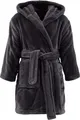 Produktbild: REDBEST Unisex-Bademantel Perris mit Kapuze anthrazit Größe M - pures Kuschelvergnügen, samtweiche Qualität, schnell trocknend, mit Taschen, Gürtelschlaufen und Bindegürtel