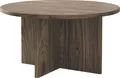 Produktbild: Selsey Ovo - Couchtisch rund 76x76 cm Holzoptik Nussbaum Wisconsin