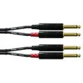 Produktbild: Cordial Audiokabel CFU 3 PP, 10600, 3m, 2x 6,3mm Klinke / 2x 6,3mm Klinke, 2-polig