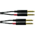 Produktbild: Cordial CFU 3 PP Doppel Klinkenkabel 3 m Schwarz