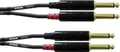 Produktbild: Cordial CFU 3 PP Audio Adapterkabel [2x Klinkenstecker 6.35mm - 2x Klinkenstecker 6.35 mm] 3.00m Schwarz