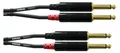 Produktbild: Hochwertiges Klinkenkabel 3 m mit 2 REAN Doppel-Stecker, 6,3 mm mono vergoldet