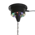 Produktbild: SATISFIRE Spiegelkugel Motor mit RGB LED Beleuchtung für Discokugel bis 20cm Mirrorball Motor MBM-203 Drehmotor 3U/min(farbige LED)