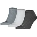 Produktbild: PUMA Unisex Sneakersocken, 3er Pack - Sneaker Plain 3P, Logo, einfarbig Grau 39-42