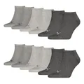 Produktbild: PUMA 6 Paar Unisex Herren Damen Sportsocken Kurzsocken Sneaker Socken, Farbe:Grau, Größe:39-42, Artikel:-800 anthracite/l mel grey/m mel grey