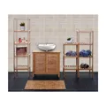 Produktbild: Badezimmerset MCW-B18, Komplett Badezimmer Badmöbel Badset Badschrank, Bambus
