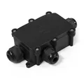 Produktbild: Abzweigdose, IP68 - für Außen, 1 Ein- und 2 Ausgänge, T-Version, 124x72x32mm