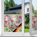 Produktbild: d-c-fix Fensterfolie Miraflores - 45 cm x 1,5 m – statische Sichtschutzfolie mit modernem Muster für Glasflächen – selbsthaftend, blickdicht, dekorativ