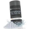 Produktbild: NASSWERK Mini Chlortabletten für Planschbecken 5g (1kg) | Chlortabs 5g schnelllöslich für Whirlpool & Pool | Reinigungstabletten zur Schockchlorung, Stoßchlorung & Dauerdosierung | Chlor Tabs klein
