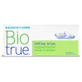 Produktbild: Bausch und Lomb Biotrue ONEday Tageslinsen, sphärische Kontaktlinsen, weich, 30 Stück BC 8.6 mm/DIA 14.2 / -9.5 Dioptrien