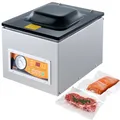 Produktbild: VEVOR Kammer-Vakuumierer 260 W Vakuumiergerät für feuchte Lebensmittel Fleisch Marinaden usw. kompakte Größe mit 26 cm Versiegelungslänge Anwendung in der privaten Küche und im gewerblichen Bereich