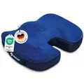 Produktbild: casimum® Orthopädisches Sitzkissen, Steißbeinkissen für Bürostuhl. Ergonomische Sitzauflage erhöht Sitzkomfort, wirkt schmerzlindernd, fördert Durchblutung & Steißbeinentlastung.