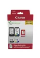 Produktbild: Canon Original PG-545 + CL-546 Druckerpatronen Valuepack - 1 x schwarz / 1 x farbig + 50 Blatt Fotopapier (8287B008)