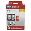Produktbild: Original Canon PG-545 CL-546 Schwarz + Farbe Tintenpatrone Doppelpack
