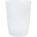 Produktbild: Wellsamed Zahnputzbecher Becher Trinkbecher Kunststoff 0,3 L weiß transparent
