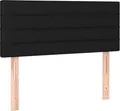 Produktbild: vidaXL Kopfteil Schwarz 80x5x78/88 cm Stoff