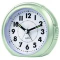 Produktbild: Atrium Wecker Analog Quarz ohne Ticken mit Licht und Snooze Mintgrün Metallic A240-13