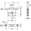 Produktbild: Möbel E-Schloss 1732 / 35 MM Links