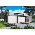 Produktbild: Lasita Garage Hawaii Set mit Sektionaltoren 780 cm x 520 cm Carbongrau