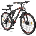 Produktbild: Licorne Bike Effect Premium Mountainbike Aluminiumrahmen Shimano,Zoll:26.00;Farbe:Schwarz/Orange (2xDisc-Bremse) - Orange