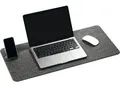 Produktbild: Schreibunterlage Durable Effect, mit Handyhalter, zusammenklappbar, B 700 x H 330 mm, PET-Filz, anthrazit