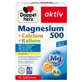 Produktbild: Magnesium 500 + Calcium + Kalium - Hochdosiertes Magnesium als Beitrag für di...