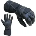 Produktbild: PROANTI Motorradhandschuhe PROANTI Regen Motorradhandschuhe Lange Stulpe Visierwischer Längere Stulpe, Visierwischer, wasserdicht, Touchscreen-Funktion M