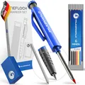 Produktbild: ® Tieflochmarker Bleistift +7 Minen + Radiergummi + Anreißnadel + Spitzer + G...