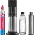 Produktbild: SodaStream Wassersprudler DUO inkl. 1x Glasflasche 1 l + 1x Metallflasche 0,8 l, 1x QC, (Set, 4-tlg)