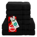 Produktbild: 6 teiliges Handtuch Set 100% Baumwolle Weich Saugstark Qualität Handtücher Se...
