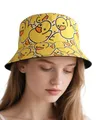 Produktbild: Shylve Enten-Print Fischerhut – Wendbarer Sonnenhut mit Entenmotiv, Bucket Hat für Damen und Herren, Ideal für Festival & Freizeit
