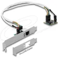 Produktbild: Delock Mini PCIe I/O PCIe half size 1 x Gigabit LAN Low Profile (Mini PCI Express) (95265)