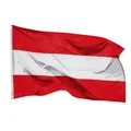 Produktbild: Aricona Österreich Flagge 90x150cm - wetterbeständige Fahne mit Messingösen, 100% Polyester, robuste Doppelnaht & in lebendigen Farben - ideal für Flaggen-Liebhaber