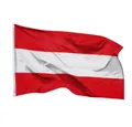 Produktbild: PHENO FLAGS Flagge Österreich Flagge 90 x 150 cm Österreichische Fahne Länderfahnen (Hissflagge für Fahnenmast), Inkl. 2 Messing Ösen