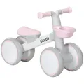Produktbild: AIYAPLAY Kinder Laufrad ab 1 Jahre Baby bis 20 kg Lauflernrad mit TPU-Rädern Korb Verstellbarer Sitz Sattel Kinderlaufrad Balance Bike Geschenke für Jungen Mädchen Spielzeug Rosa+Weiß