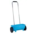 Produktbild: Kastenstreuwagen Universal Streuer Streuwagen mit großen Rädern 12 Liter Stellhebel Samen Kalk, Kunststoff Aluminium, verstellbar, blau, LxBxH 56x19x22 cm
