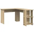Produktbild: vidaXL Eckschreibtisch mit Stauraum Sonoma-Eiche 140 x 113,5 x 75 cm 869556