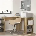 Produktbild: vidaXL Eck-Schreibtisch Sonoma-Eiche 140 x 113,5 x 75 cm Holzwerkstoff