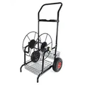 Produktbild: Schlauchwagen Schlauch Handwagen Schwarz mit Ablagekörbe bis 60m Gartenschlauch