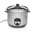 Produktbild: Tristar RK-6129 Reiskocher, 2,2L, Reis für bis zu 15 Personen ohne Anbrennen, Mit Warmhaltefunktion, 900W, Edelstahl