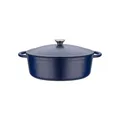 Produktbild: GSW Ovaler Bräter mit Deckel Blue Magic 33x26cm
