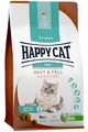 Produktbild: Happy Cat 70599 - Sensitive Haut & Fell - Katzen-Trockenfutter mit Huhn für hautsensible Katzen und Kater - 300 g Inhalt